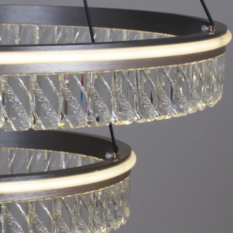 Подвесной светильник светодиодный с пультом Reluce 55008-0.4-600+400 (регулировка яркости, 220V, на тросе)