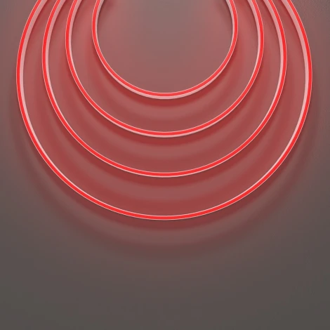 Гибкий неон 10x4 24В 9,6 Вт/м Red IP67 5м Maytoni Изгиб поперек оптической оси 432039
