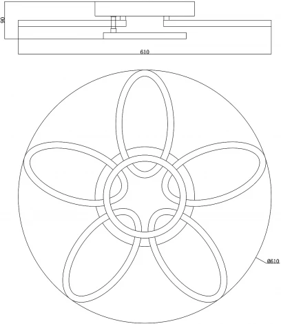 Потолочная люстра Moderli Velutte V1043-CL