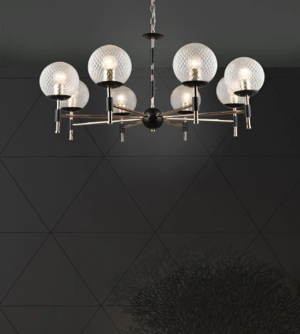 Подвесная люстра Wedo Light Kameliya WD3624/8H-FGD-BK-WT