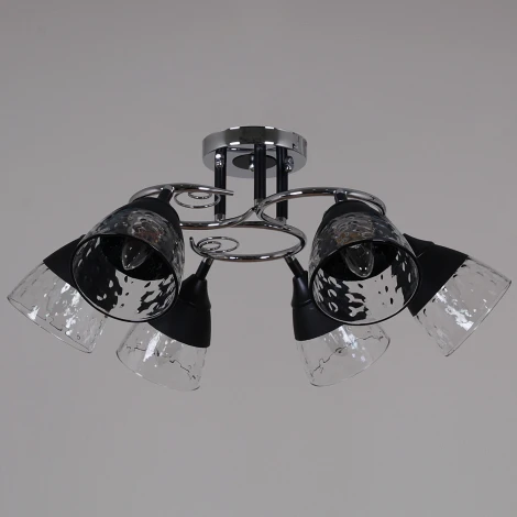 Потолочная люстра на штанге Reluce 70139-3.3-06 CR+BK (220V)