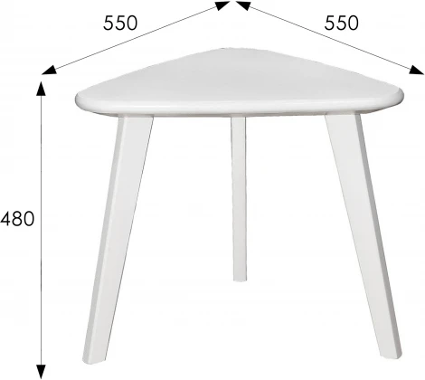 Стол журнальный Ретро снег от фабрики Mebelik
