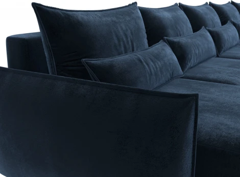 Диван п-образный Лига-051 НПБ МегаЛонг Лига Диванов (Велюр) арт.128679