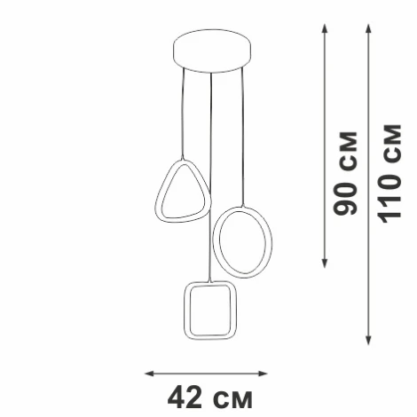 Подвесной светильник Vitaluce V30480-0/3S (LED, 220V, на проводе)
