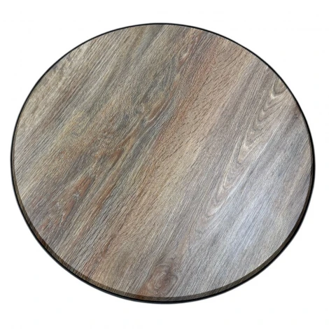 Стол журнальный МеталлАрт М011 МАЛЫЙ коричневый дуб/черный Mebelik 009489