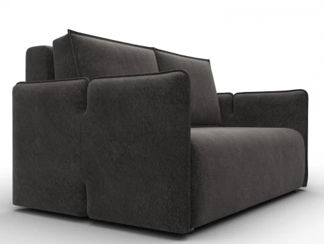 Диван прямой Лига-117 (ЛДСП,Брус,Фанера,Велюр/Темно-коричневый) Лига Диванов 137016