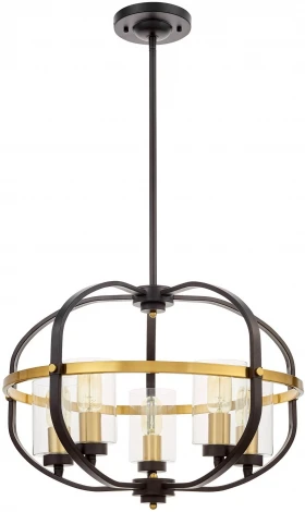 Подвесная люстра Lumina Deco LDP 1141-5 BK+MD