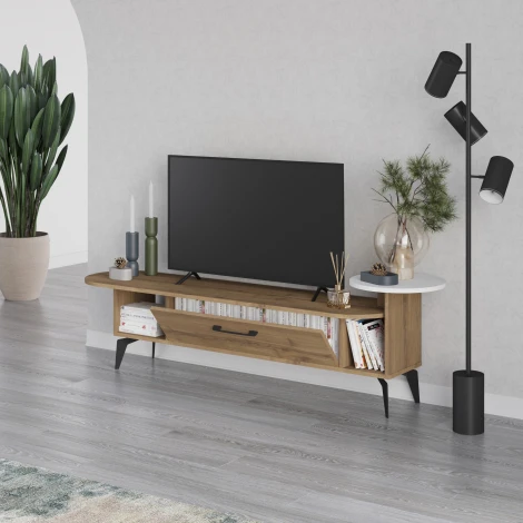 ТВ тумба ADA TV STAND (Дерево/Белый) LEVE