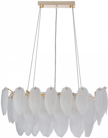 Подвесная люстра Arte Milano AM-4653 4653.L750.H240.E14.12 G (220V, на тросе, перо)