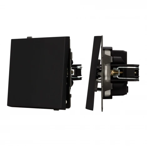 Механизм выключателя одноклавишный перекрёстный SWT-TENDO-MKX1-SFPL-BK (230V, 10A) (Arlight) 054571