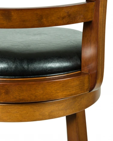 Стул барный WILLIAM BAR (шоколад, чёрный)