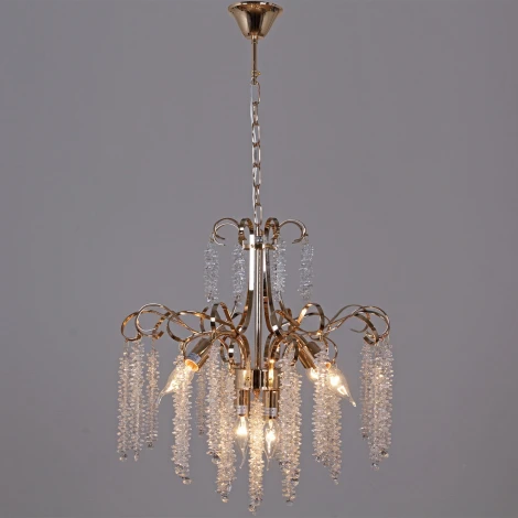 Подвесная люстра хрустальная Reluce 08286-0.4-06 FG (220V, на цепи)