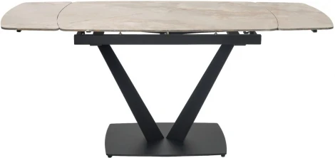 Стол ALATRI 120 GLOSS AMBER JADE SOLID CERAMIC / BLACK, ®DISAUR