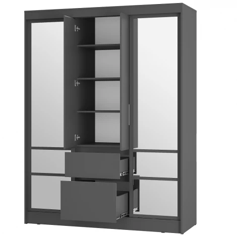 Шкаф БТС-купе Симпл ШКК-06, графит