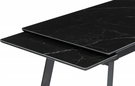 Керамический стол Notta Норман 140(200)х80 черный мрамор shakespeare black / черный арт.612902
