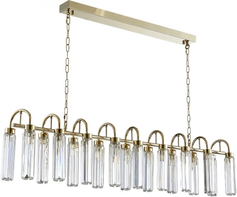 Подвесная люстра Newport 4520 4526+12/S new gold (220V, на цепи)