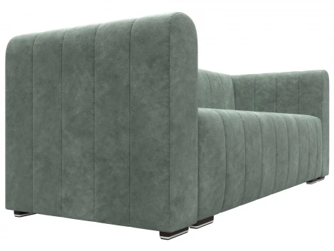 Диван прямой Лига-073 (ДСП,Фанера/Пластик/Велюр/Зеленый) Лига Диванов 129987