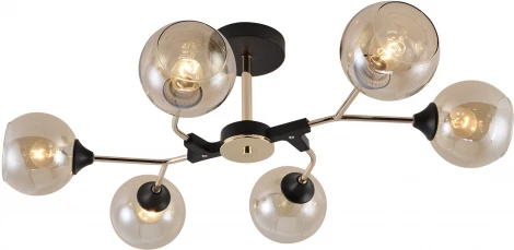 Потолочная люстра на штанге Reluce 01483-0.3-06 BK+FGD (220V)