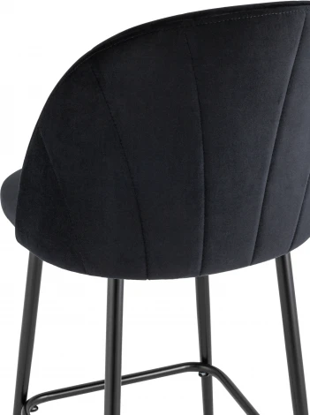 Стул полубарный Stool Group Логан велюр черный УТ000035466