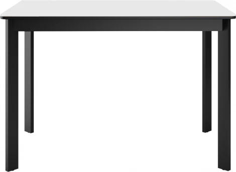 Стол DikLine LK90 Керамика Mono white (белый матовый) /подстолье черное/опоры черные арт.00-00075472