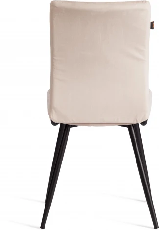 Стул обеденный Monte Carlo Tetchair (Флок/Бежевый,Черный) арт.24792