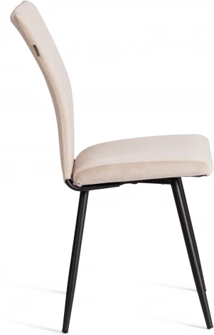 Стул обеденный Monte Carlo Tetchair (Флок/Бежевый,Черный) арт.24792