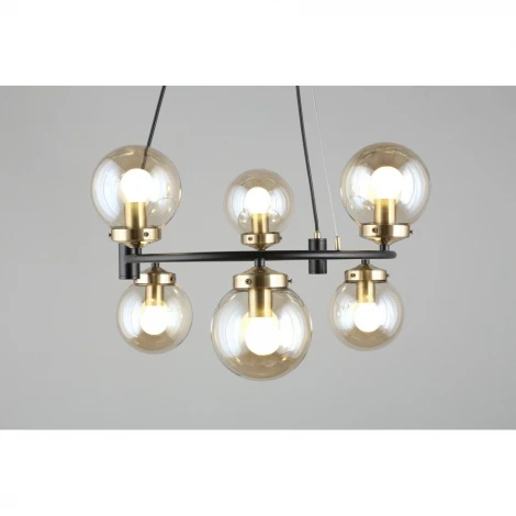 Подвесная люстра Omnilux Sorrento OML-94003-06 (220V, на проводе, шарики)