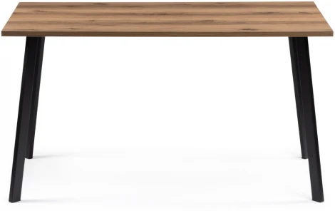 Стол Notta Тринити Лофт 140 25 мм черный матовый / дуб делано темный 489641