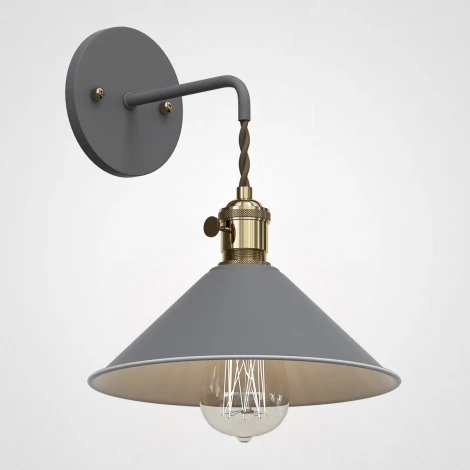 Бра с подвесным плафоном Braid Wall Gray Imperiumloft Braid-Wall01 (181877-26) (220V)