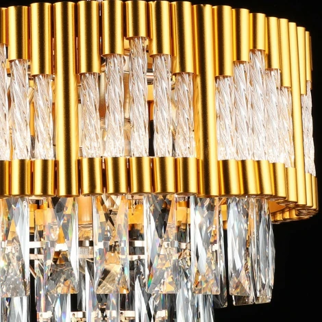 Подвесная люстра Reluce 02145-0.4-05 FGD (220V, хрусталь, на цепи)