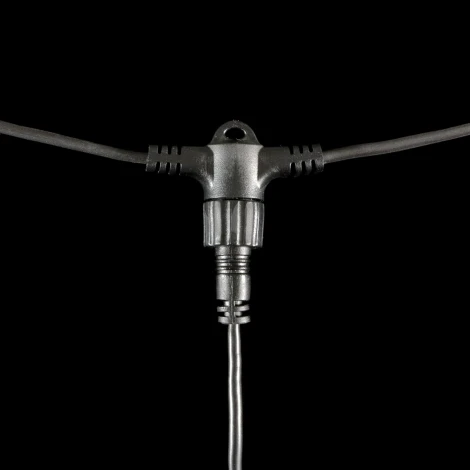 Гирлянда Тающие Сосульки 5шт по 100см, 24В, 480 Тепло-Белых Светодиодов, Провод Черный ПВХ, IP55 Laitcom CCL480-10-1WW