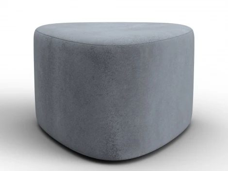 Пуф 004 (ДСП,Фанера/Пластик/Велюр/Серый) Лига Диванов 132365