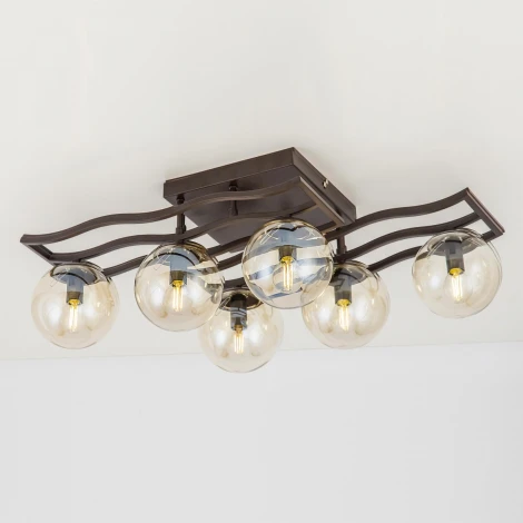 Потолочная люстра на штанге Citilux Бриз CL106265 (220V, шарики)