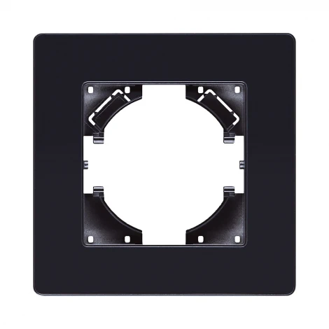 Рамка 1-постовая черный Kollinger Eleganz Acryl EA1BK