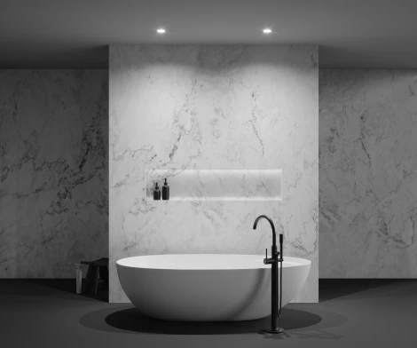 Точечный светильник под гипсокартон встраиваемый Maytoni Flint DL101-GU10-TRS-W (220V, круглые, IP44)