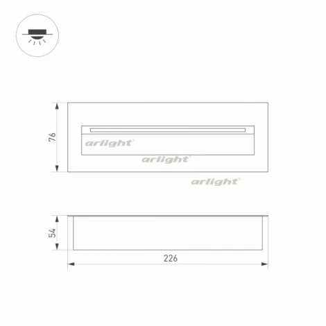Встраиваемый светильник уличный Arlight 029964 (LED, 220V, IP65)