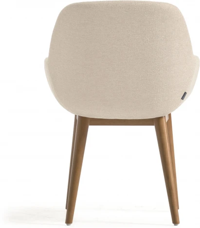 Стул Konna бежевого цвета на ножках из массива ясеня La Forma (ex Julia Grup) арт.108095