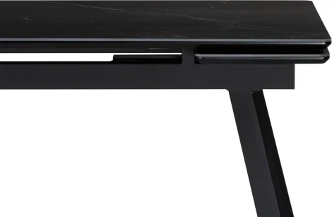 Керамический стол Notta Норман 140(200)х80 черный мрамор shakespeare black / черный арт.612902