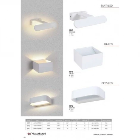Настенный светильник Nowodvorski Lia Led 6913 (220V)