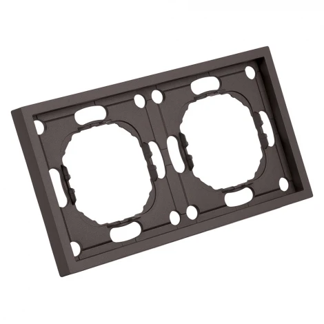 Рамка на 2 поста (антрацит, soft touch) Stekker Эмили 49937