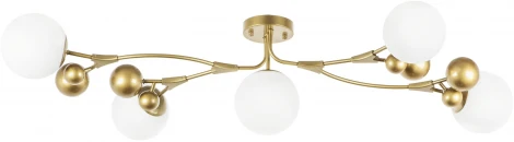 Потолочная люстра на штанге Lightstar Croco 815553 (220V, шарики, молекулы)