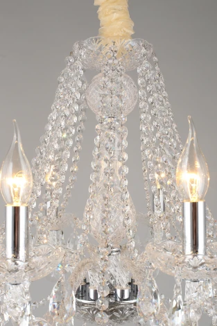 Подвесная люстра Aployt Koletta APL.755.03.08 (220V, хрусталь, на цепи, свеча)