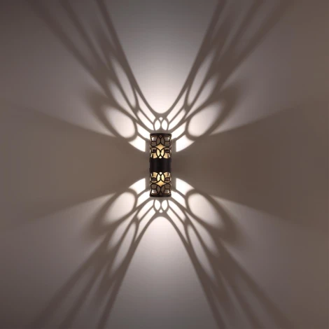 Уличный настенный светильник Novotech Netz 359537 черный LED 2*5W 3000К 220V (круглые, IP65)