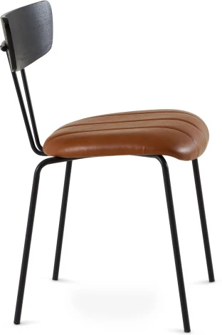 Обеденный стул Stem ОГОГО Обстановочка! (Экокожа/Коричневый,Черный) арт.930817
