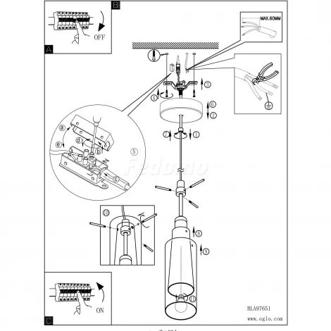 Подвесной светильник Eglo Pinto Gold 97651