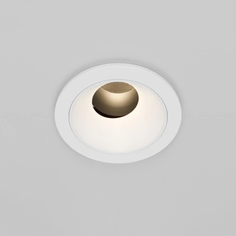 Встраиваемый светильник под гипсокартон Wise 3000K 7W Maytoni DL057-7W3K-W (LED, 220V, круглые)