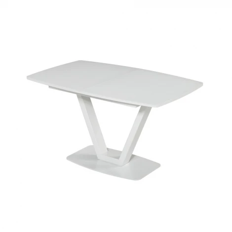 Обеденный стол Flavio Pranzo Стекло белое VEBI