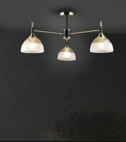 Потолочная люстра на штанге Wedo Light Olis WD3617/3C-AB-BK-WT