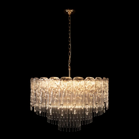 Подвесная люстра Loft It Florida 10298/800 French gold (220V, хрусталь, на цепи, круглые)
