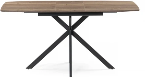 Деревянный стол Woodville Тамаса 120(150)х70х76 дуб галифакс табак / черный 551086